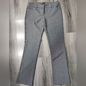 Express Columnist Trousers Slacks Black Pants Retro print Size 4